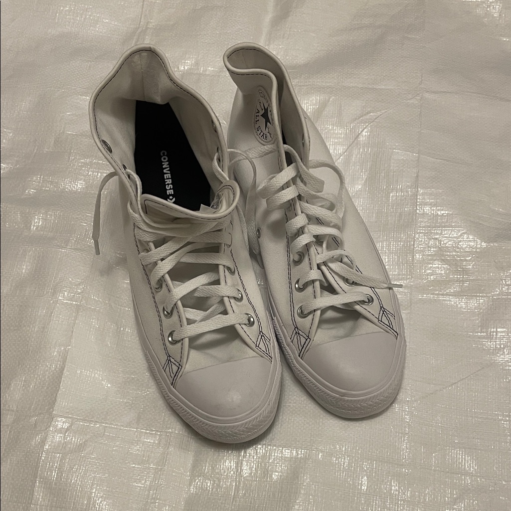 Converse Classic Custom Chuck Taylor White High-Top Sneakers